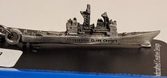 Ticonderoga-Class Guided Missile Cruiser Ship Pewter Keychain