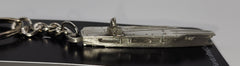 USS Gerald R. Ford-Class Aircraft Carrier 3D Pewter Ship Keychain