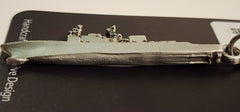 Spruance-Class Destroyer Pewter Ship Keychain