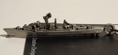 Oliver Hazard Perry-Class Frigate Pewter Ship Keychain