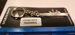 Ticonderoga-Class Cruiser Ship Pewter Keychain