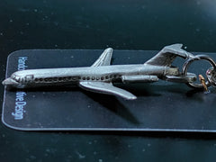 McDonnell Douglas MD-80 (MD80) Pewter Airliner Keychain