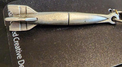 WWII V-2 Rocket Pewter Keychain