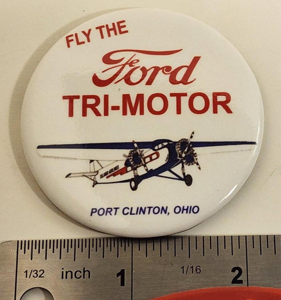 Fly the Ford Round Magnet