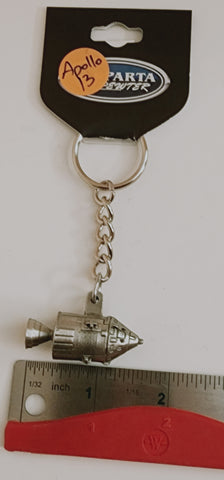 Apollo 13 3D Pewter Space Keychain