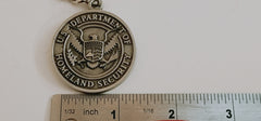 Dept. of US Homeland Security Logo 3D Pewter Keychain