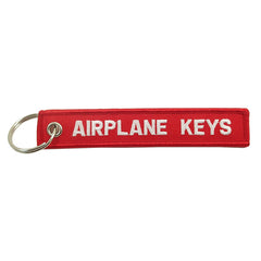 Airplane Keys Embroidered Keychain