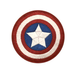 Captain America Patch | 3.5x2 Inch Embroidered Iron-on | Marvel Avengers Patch