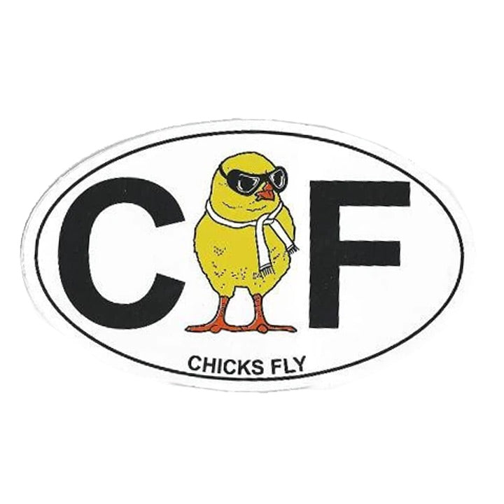 Chicks Fly Sticker