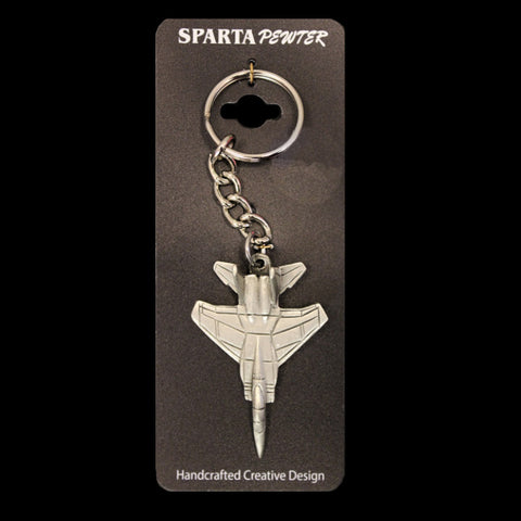 McDonnell Douglas F-15 Eagle Airplane Pewter Keychain