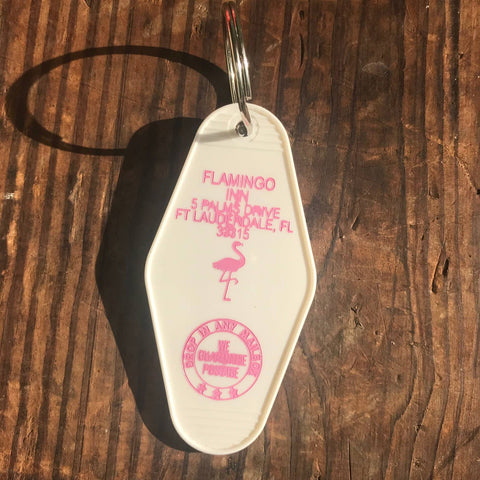 Flamingo Inn Motel FOB Keychain