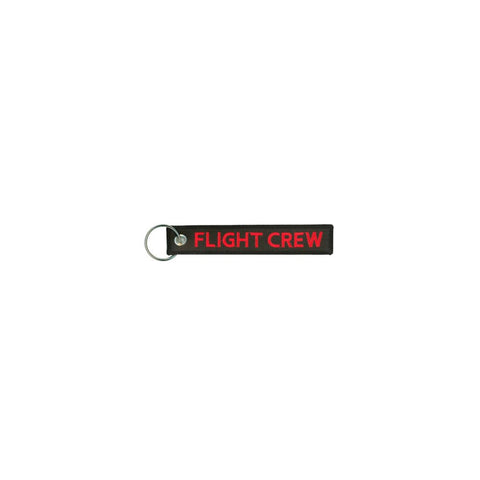 Black/Red "Flight Crew" Keychain