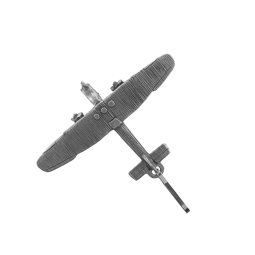 Ford Tri-Motor "Tin Goose" Airplane Pewter Zipper Pull