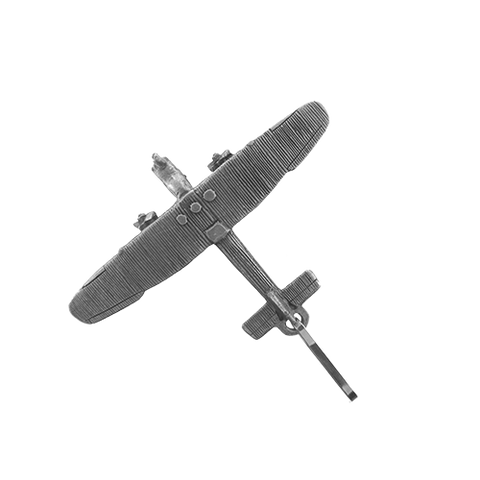 Tirador de cremallera grande o de bolso de peltre con forma de avión Ford Tri-Motor "Tin Goose"