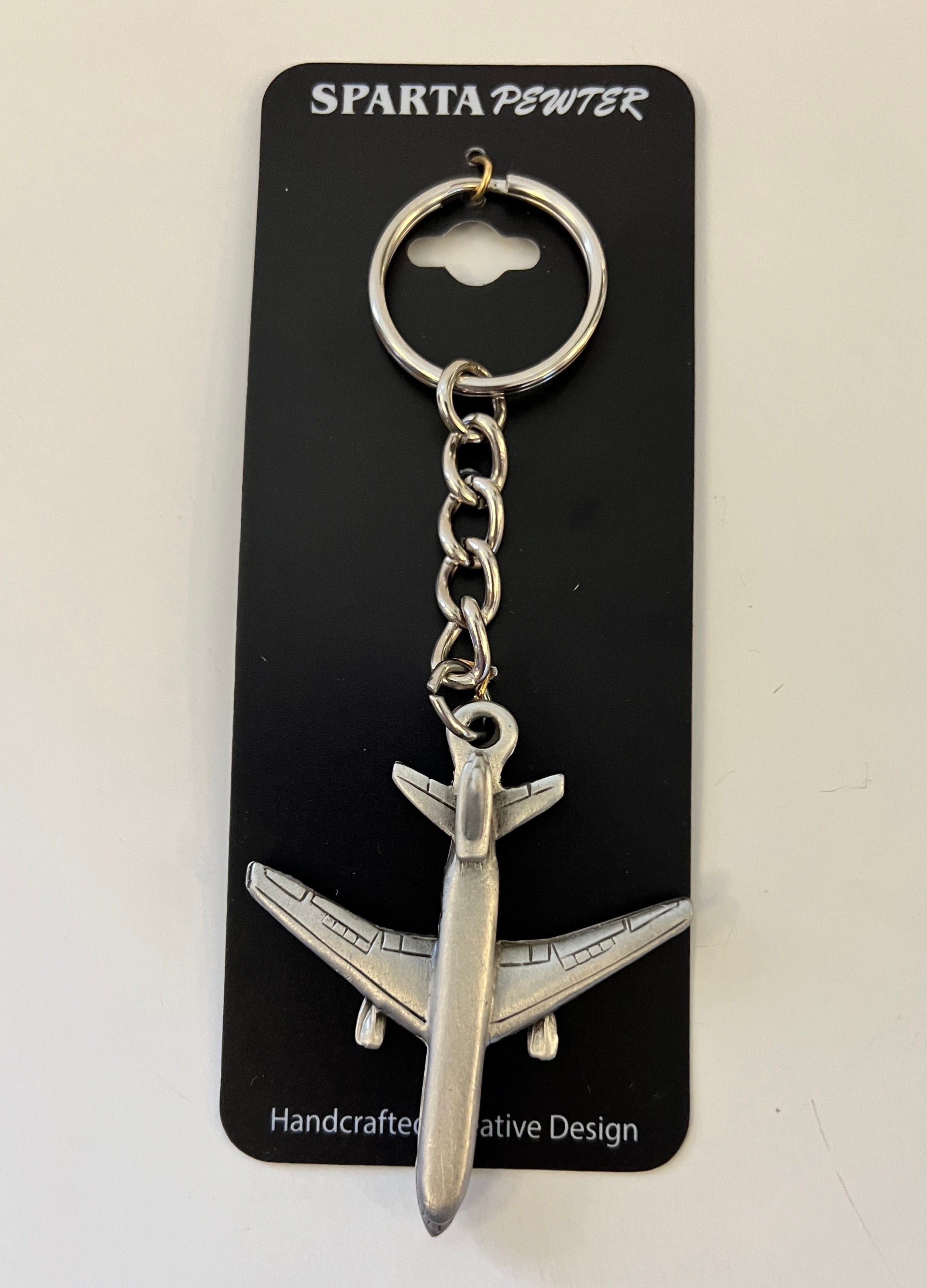 McDonnell Douglas MD-11 (MD11) Airliner Pewter Keychain