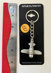 Llavero de avión de peltre con diseño de Granville Gee Bee Racer