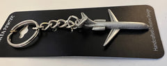 McDonnell Douglas C-9/DC-9 Pewter Airplane Keychain