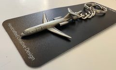 McDonnell Douglas C-9/DC-9 Pewter Airplane Keychain