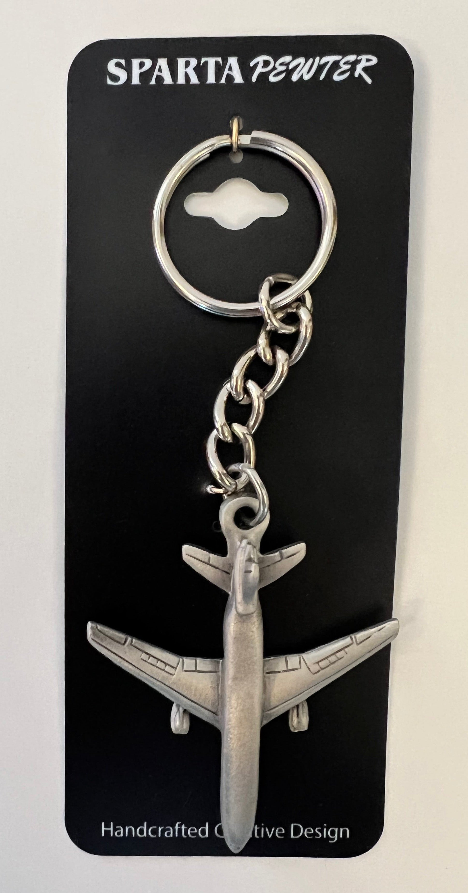 McDonnell Douglas KC-10 Extender Refueling Tanker Airplane Pewter Keychain