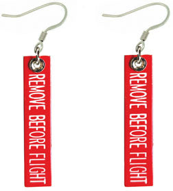 Pendientes RBF "Quitar antes del vuelo"