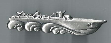 Pin de solapa o sombrero de barco PT de la Segunda Guerra Mundial