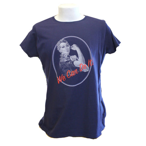 Camiseta de Rosie la remachadora "Podemos hacerlo" - Azul marino