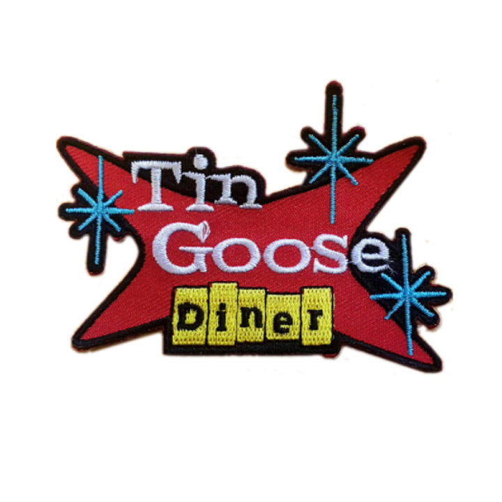 Tin Goose Diner Starburst Retro 50s Logo Patch