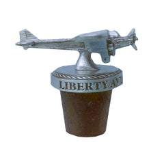 Liberty Aviation Museum's Ford Tri-Motor Airplane Pewter 3D Bottle Stopper