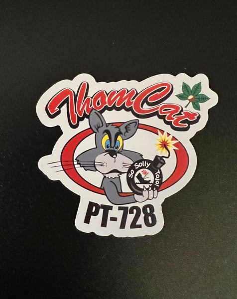 PT-728 ThomCat Logo Mini Flat Magnet