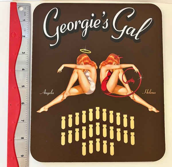 Alfombrilla de ratón con diseño de la nariz de la chica de Georgie B-25