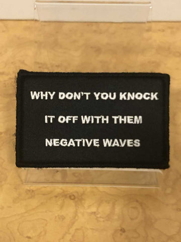 Negative Waves Velcro Patch