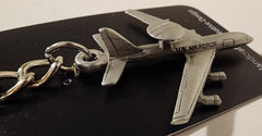 Boeing E-3 Sentry airplane pewter keychain