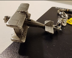 Alternative Side View of Biplane Keychain