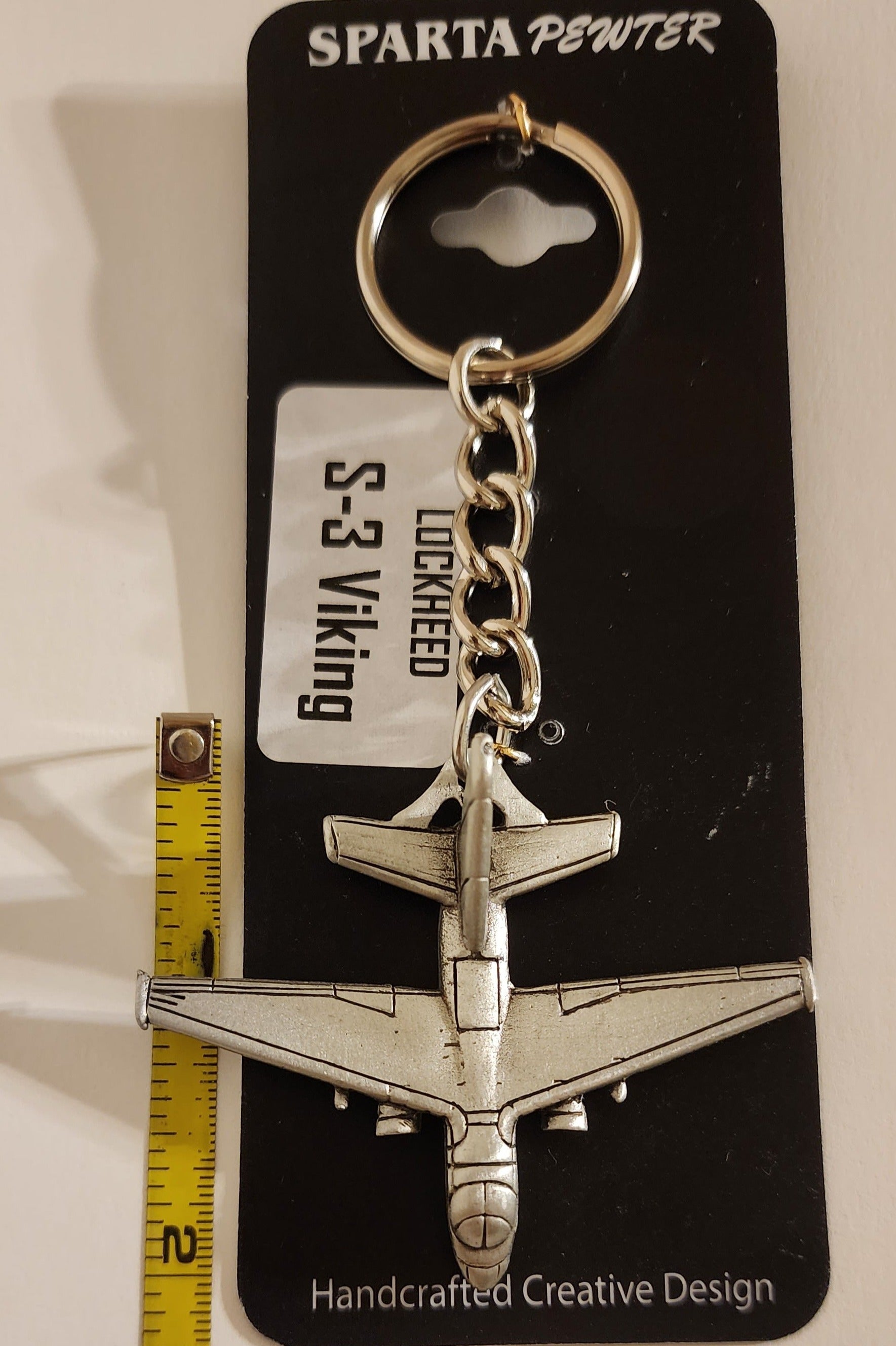 Lockheed Martin Keychains Lockheed S-3 Viking Pewter Airplane Keychain – Liberty Aviation Museum PX