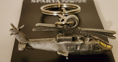Sikorsky S-76 Helicopter Pewter Keychain