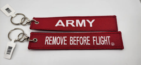 RBF Remove Before Flight Army Keychain