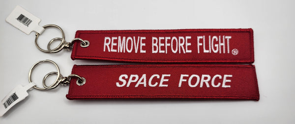 RBF Remove Before Flight Space Force Keychain