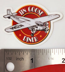 Tin Goose Diner Tri-Motor Roundel Logo Mini Sticker