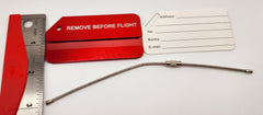 Remove Before Flight Aluminum Luggage Tag