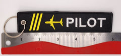 Pilot RBF Remove Before Flight Plane Embroidered Keychain