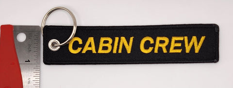 Cabin Crew Embroidered Keychain