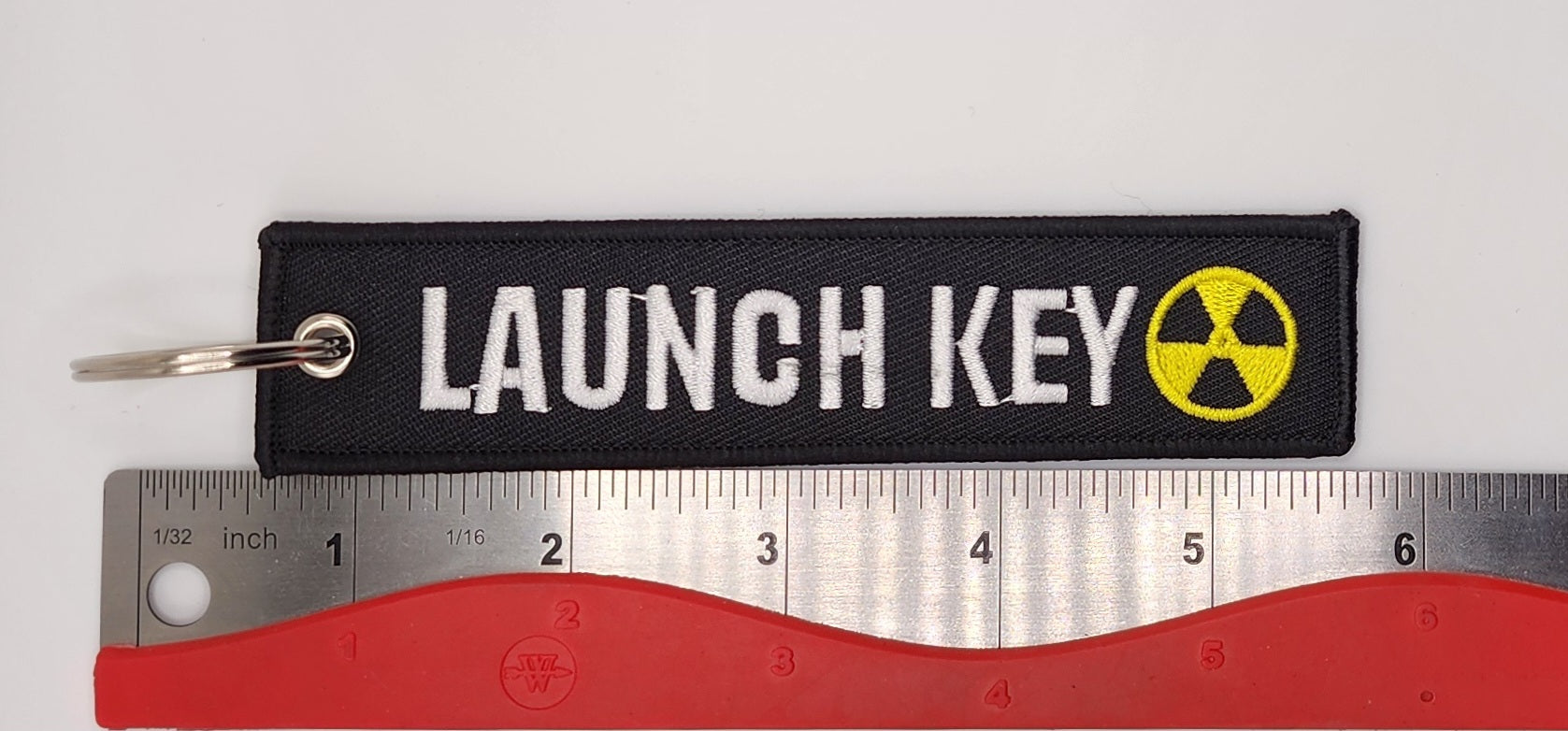 Launch Key Embroidered Keychain