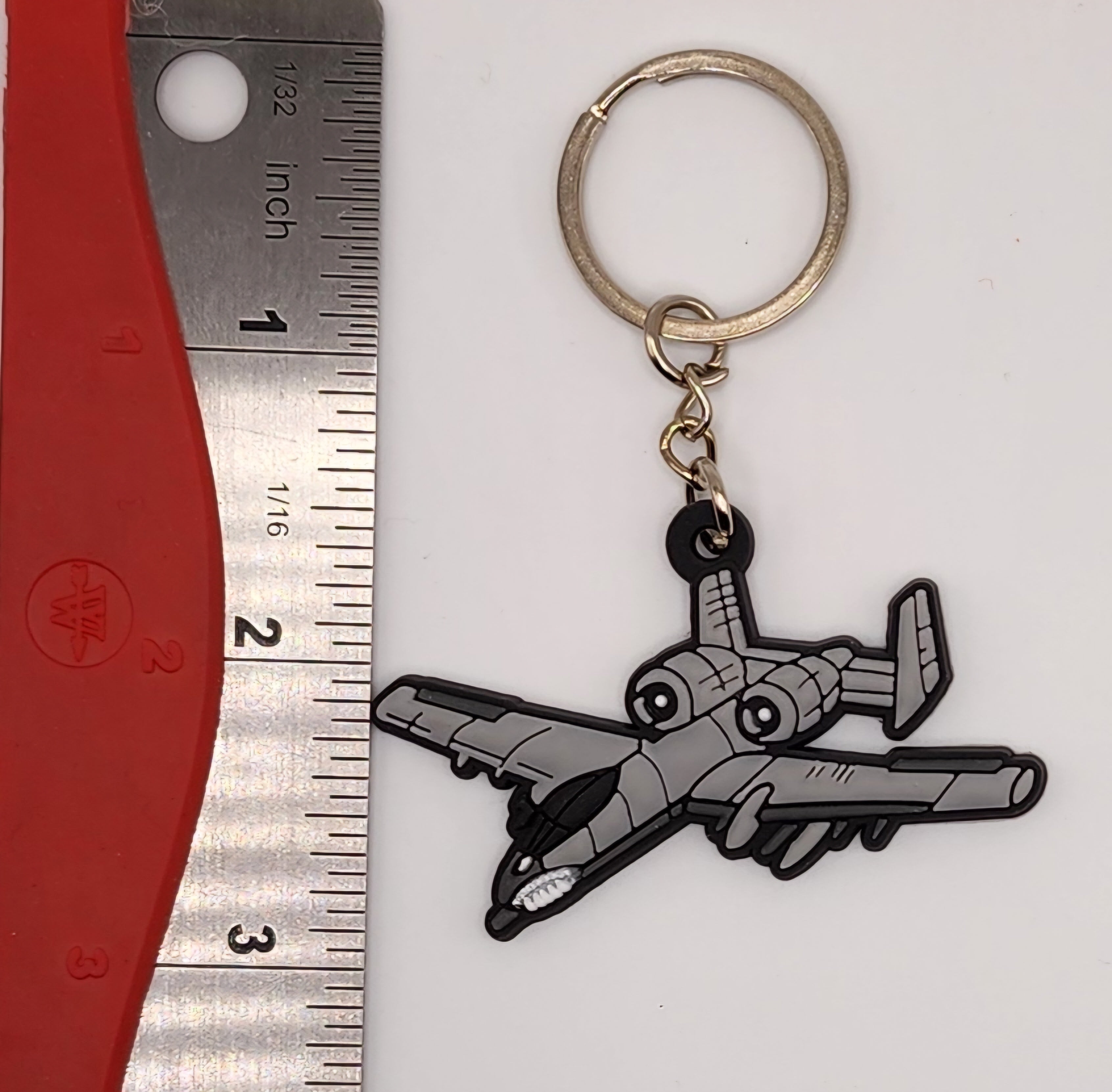 A-10 "Warthog" Thunderbolt II PVC Airplane Keychain