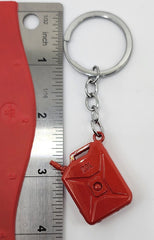 Vintage Style Red Mini Metal Gas Can Keychain