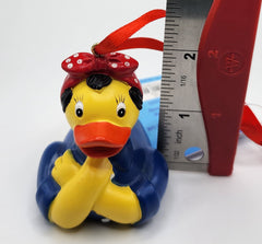 Rosie the Riveter Duck Resin Ornament