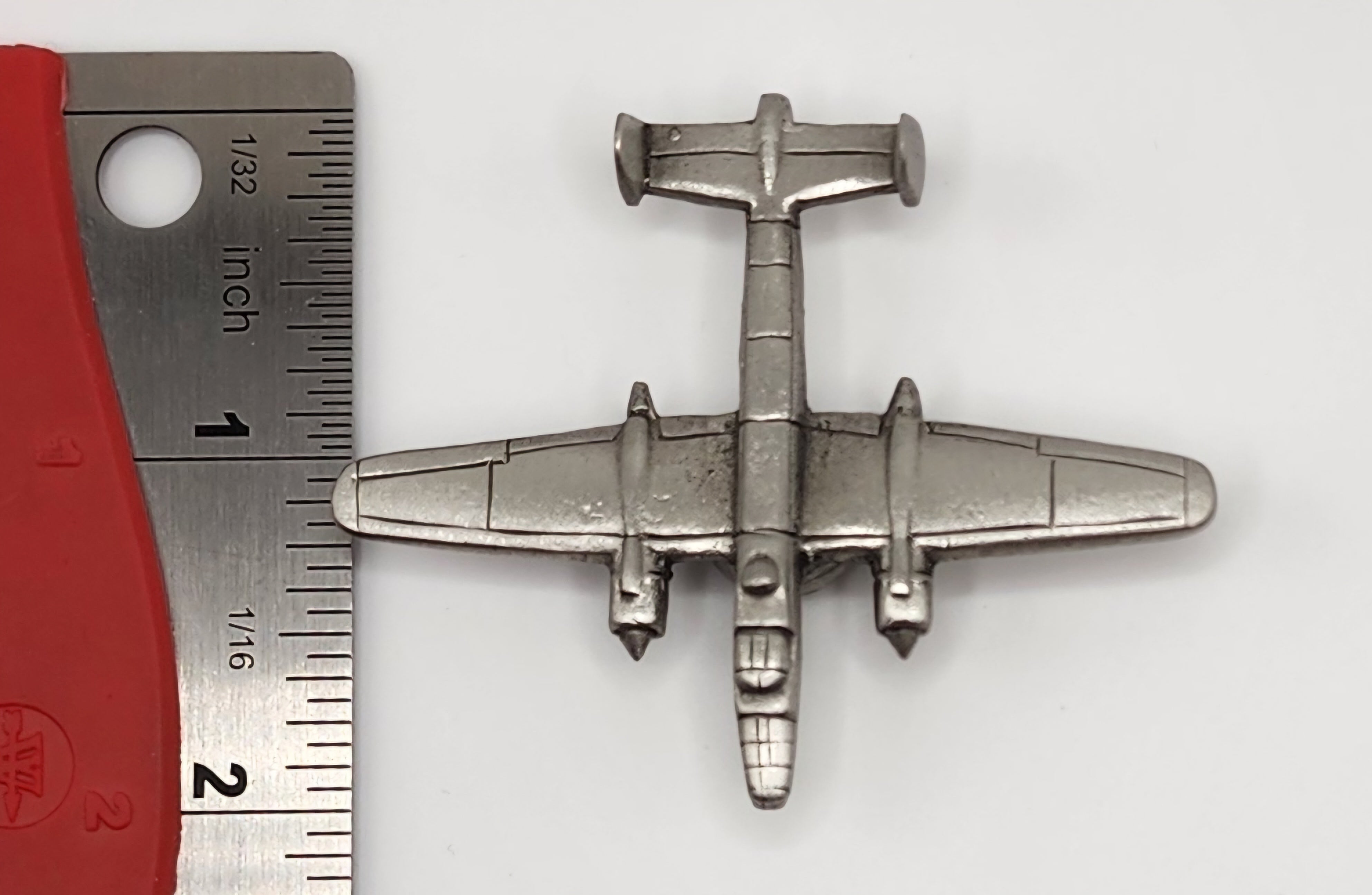 North American Aviation B-25 Mitchell Pewter Airplane Magnet