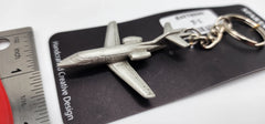 Raytheon T-1 Jayhawk Pewter Airplane Keychain