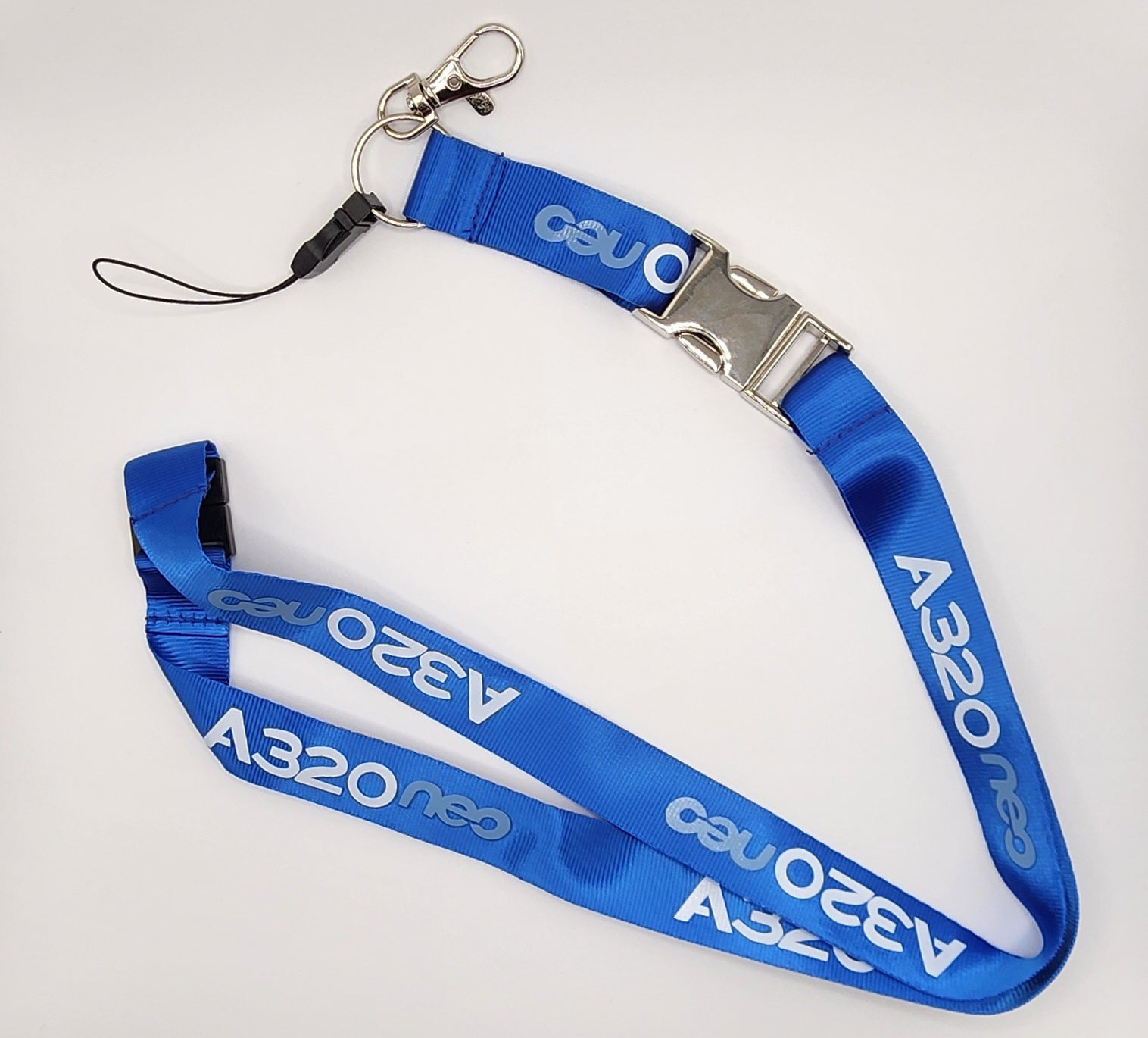 Airbus A320neo Logo Blue/White Lanyard