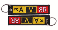 AV8R Embroidered Keychain
