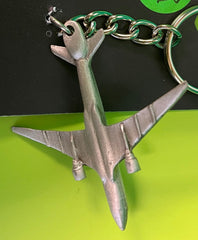 Bottom View of Boeing 777 Airliner Keychain